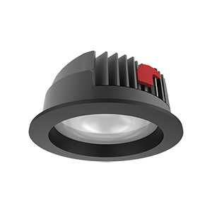 Светодиодный светильник VARTON DL-Pro круглый встраиваемый 103x58 мм 10 Вт 4000 K IP65 диаметр монтажного отверстия 90 мм RAL9005 черный муар